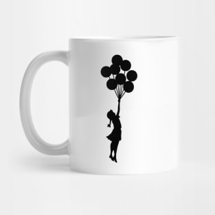 BANKSY Flying Balloon Girl Mug